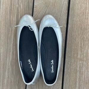 London Sole Metallic Ballet Flats
